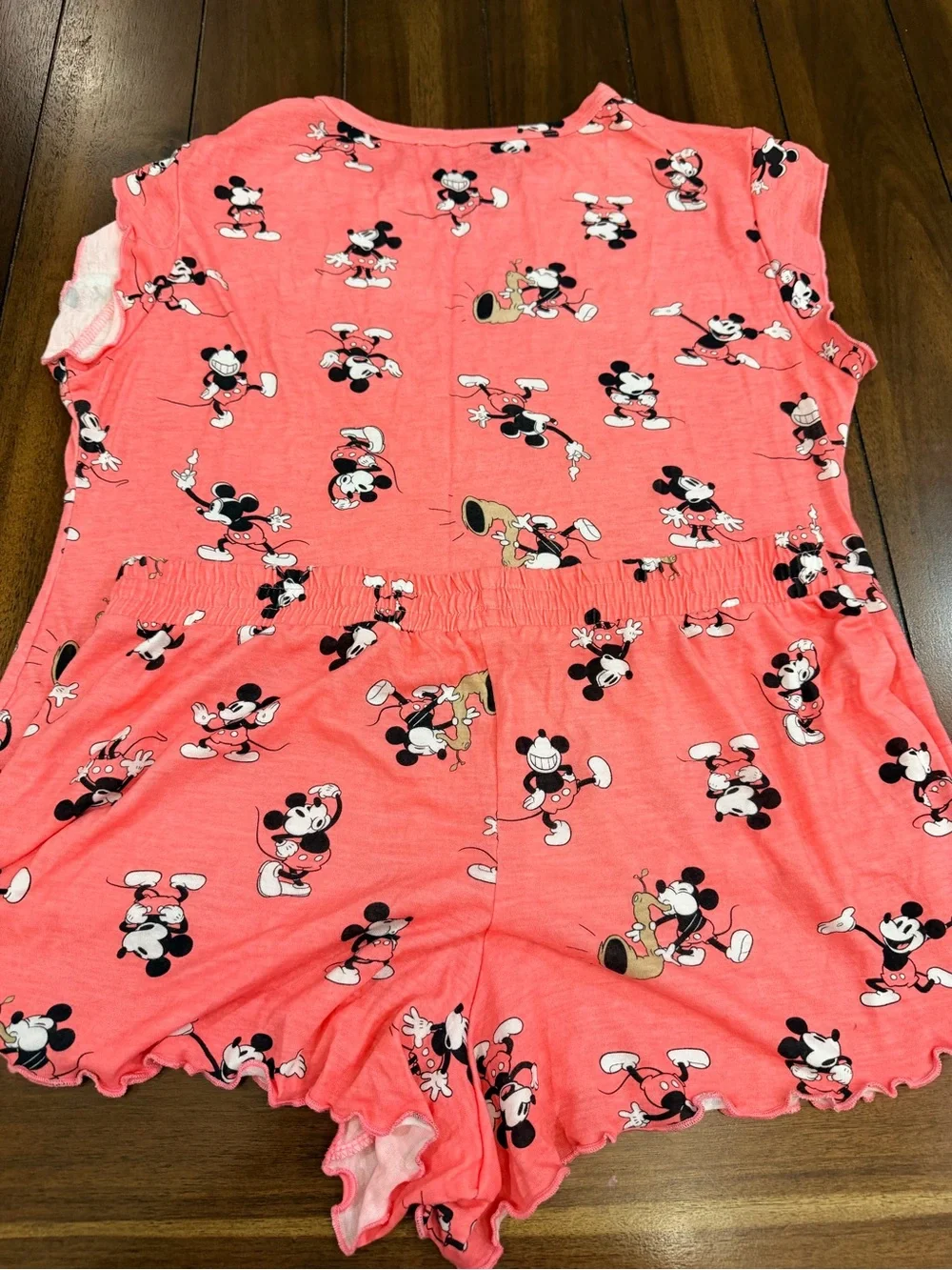 NWOT Disney Mickey Minnie Mouse Pajama Short Set M - Picture 3 of 8